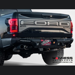 Ford Raptor Rear Bumper Honey Badger by Addictive Desert Designs - 2017 - With Side Light Mounts 10" 